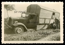 111. Panzerjäger Werkstatt Wagen LKW Citroen Typ 45 KFZ Lastwagen WK2 Foto 9x6cm