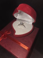 Weißgold Rind Mit Diamant *Zertifiziert* 0,45 Karat GVS2