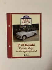 Atlas P 70 Kombi Datenblatt Prospekt Literatur Auto Broschüre DDR
