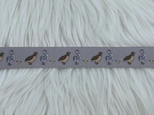 Ripsband mit wachteln wachtel - ripsband,