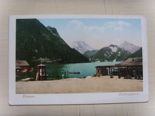 Antike postkarte ebensee - postkarte,