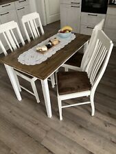 Uroma’s ERBSTÜCK ⚜️60er Jahre Landhaus ~ Vollholz STÜHLE ~ 2 STÜCK weiß