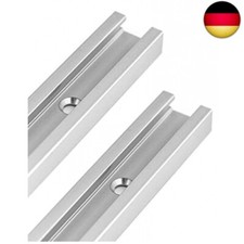 QWORK 300mm T-Schiene T-Nut Gehrungsschiene Alu mit Doppelschnittprofil für 