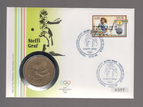 1138 niue numisbrief - niue,