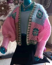 Häckeljacke Oversitze Hippi