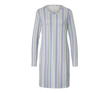 Tchibo Damen-Nachthemd, S, creme/grün/blau/gestreift - B-Ware sehr gut