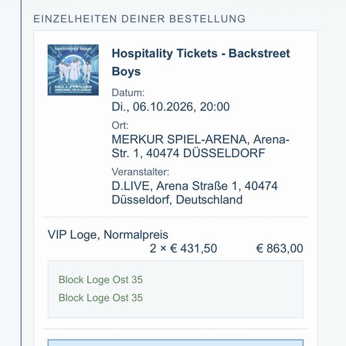 Hospitality tickets - hospitality,