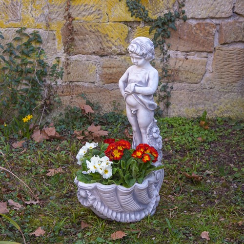 Pflanzschale junge statue - pflanzschale,