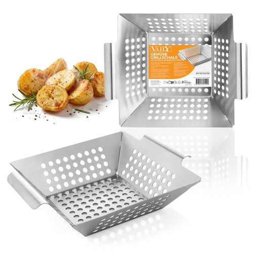 Vaily edelstahl grillschale - edelstahl,