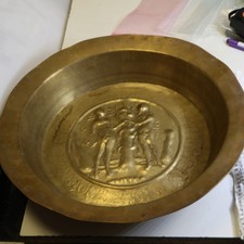 prunkvolle Beckenschlägerschüssel Adam und Eva, um 1500, Nürnberg, 35x6,5 cm