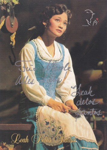 Autogramm leah delos santos - leah,