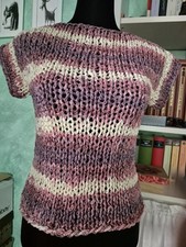 Pullover, Top 36/38 gestreift Bändchengarn