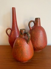 60s RUSCHA VULCANO - 3 Vasen -