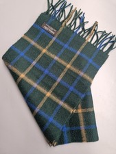 Joshua Ellis 100% Kaschmir Schal UNISEX CPG 493540 Flaschengrün/Royalblau/Kamel