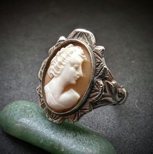 Vintage Ring Gemme 900 Silber
