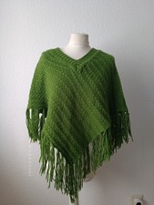 Damen Strick Poncho Pullover