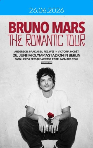 Bruno mars tickets berlin - mars,