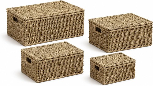 Aufbewahrungsboxen aus seegras - aufbewahrungsboxen,