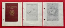 3 x Ausdruck Bogen Specimen Diplomaten Pass ALBANIEN    ( F23665