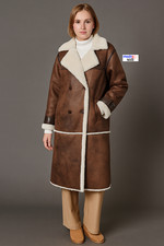 HAILYS Damen Lammfellmantel