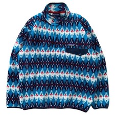 Patagonia Synchilla Snap-T Fleecepullover gemustert blau M 2016 Kostenloser...
