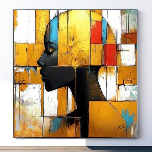 Leinwand bild abstrakt bunt - leinwand,