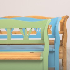 Bank Holzbank Truhenbank