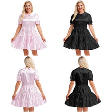 Damen Französische Dienstmädchen Kleid Kawaii Japan Maid Kleid Fasching Kostüm