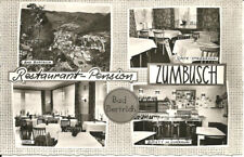 AK Bad Bertrich Eifel - Restaurant Pension Zum Busch, Tresen, Lokal - 1964 gel.