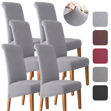 1/4/6 XL Stuhlbezug Stretch Großes Esszimmer Stuhl Protector Stuhlhussen Hussen