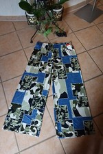 MAGNA Marlene Hose 44 46 NEU Jeans Camouflage Look blau khaki Stretch LAGENLOOK