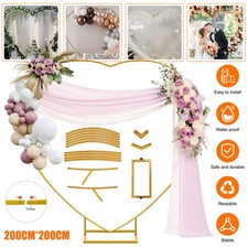 Hochzeitsbogen Herz Metall