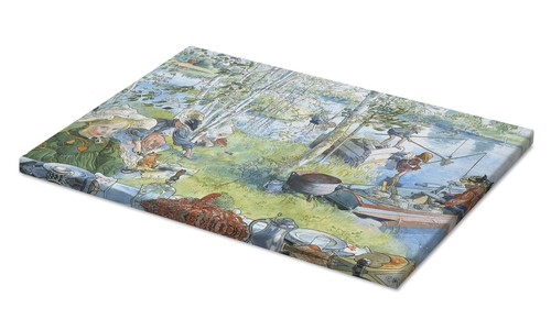 Leinwandbild krebsfang carl - -,