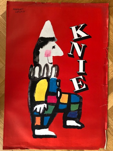 Zirkusplakat knie clown - zirkusplakat,