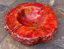 Alabaster Aschenbecher rot -