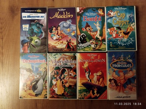 Vhs walt disney - 8, x