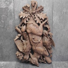 Jagdmotiv Relief Holzbild Reh