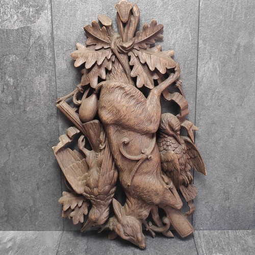 Jagdmotiv relief holzbild reh - jagdmotiv,