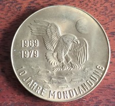 Medaille 10 Jahre Mondlandung 1969 bis 1979
