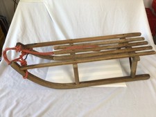 Vintage Davos Schlitten - Holzschlitten Rodel