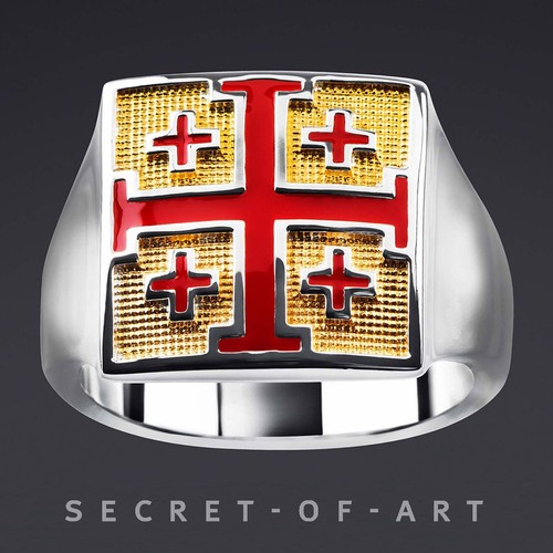 Jerusalem kreuz ring - jerusalem,