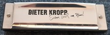 Hohner Mundharmonika 10-Loch C mit Aufdruck "Dieter Kropp"