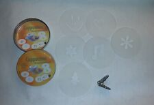 Cappuccino Design Vorlagen, 6 Schablonen mit Chip