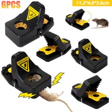 Profi 6 Stück Mausefalle Schlagfalle – Faux Käse Pedal Mausefalle Verbesserte