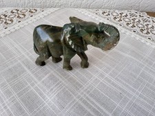 Für Elefanten Liebhaber,  Stein Elefant 2 Farbig grün -braun