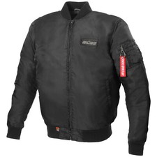 Büse Jacke Kingman schwarz Motorradjacke Bomberjacke mit Kevlar und Protektoren