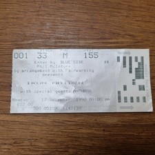 Iron Maiden No Prayer On The Road Tour Anthrax Ticket Stub Wembley 17/12/90