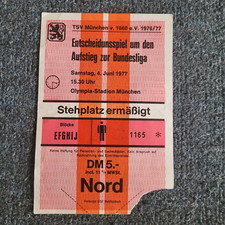 Ticket | 1976-1977 |  TSV 1860