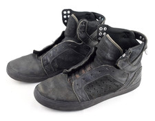 Supra Muska 001 Hightop BlackLeder EU 45 US 11 skater shoe gebraucht used