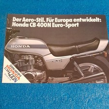 Honda CB 400 N Prospekt Brochure  ca. 1980 Sprache: Deutsch 4 Seiten